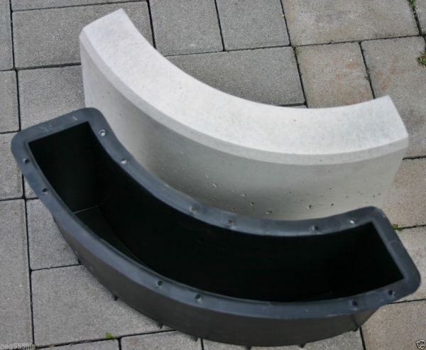 Forma para gesso ou cimento virgula 90°
